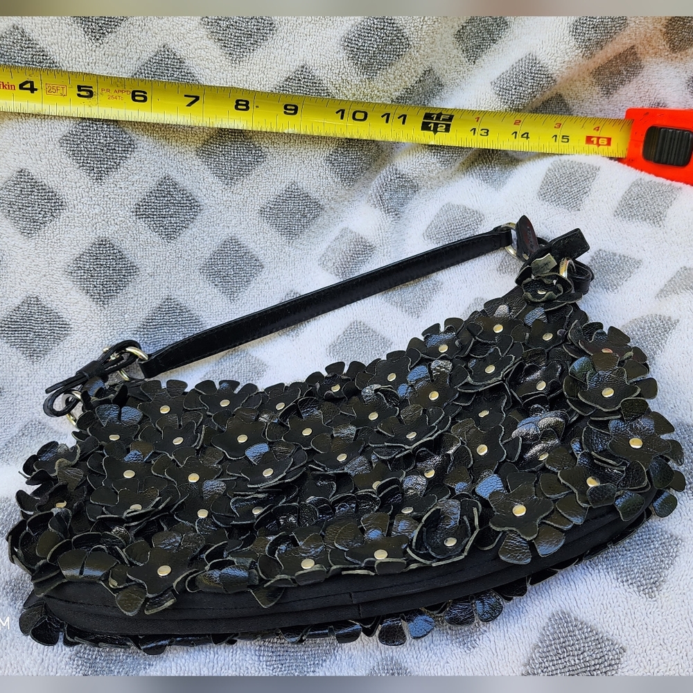 Frances cobiasia purse black flower appliques